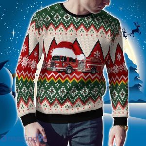 Middletown Township New Jersey Navesink H&L (Middletown) Station 31-1 Christmas Ugly Sweater Christmas Holidays Gift Product Photo 2