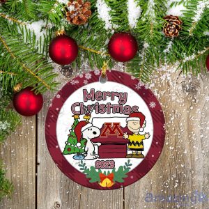 Minnesota Golden Gophers Ceramic Ornament Snoopy Christmas Special Gift Product Photo 1