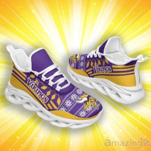 Minnesota Vikings Christmas Santa Claus Special Style Max Soul Shoes image Minnesota Vikings Christmas Santa Claus Special Style Max Soul Shoes Product Photo 2