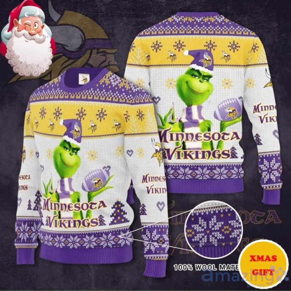 Minnesota Vikings NFL Knitted Holiday Dog Sweater