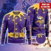 Minnesota Vikings NFL Football Custom Name Ugly Christmas Sweater