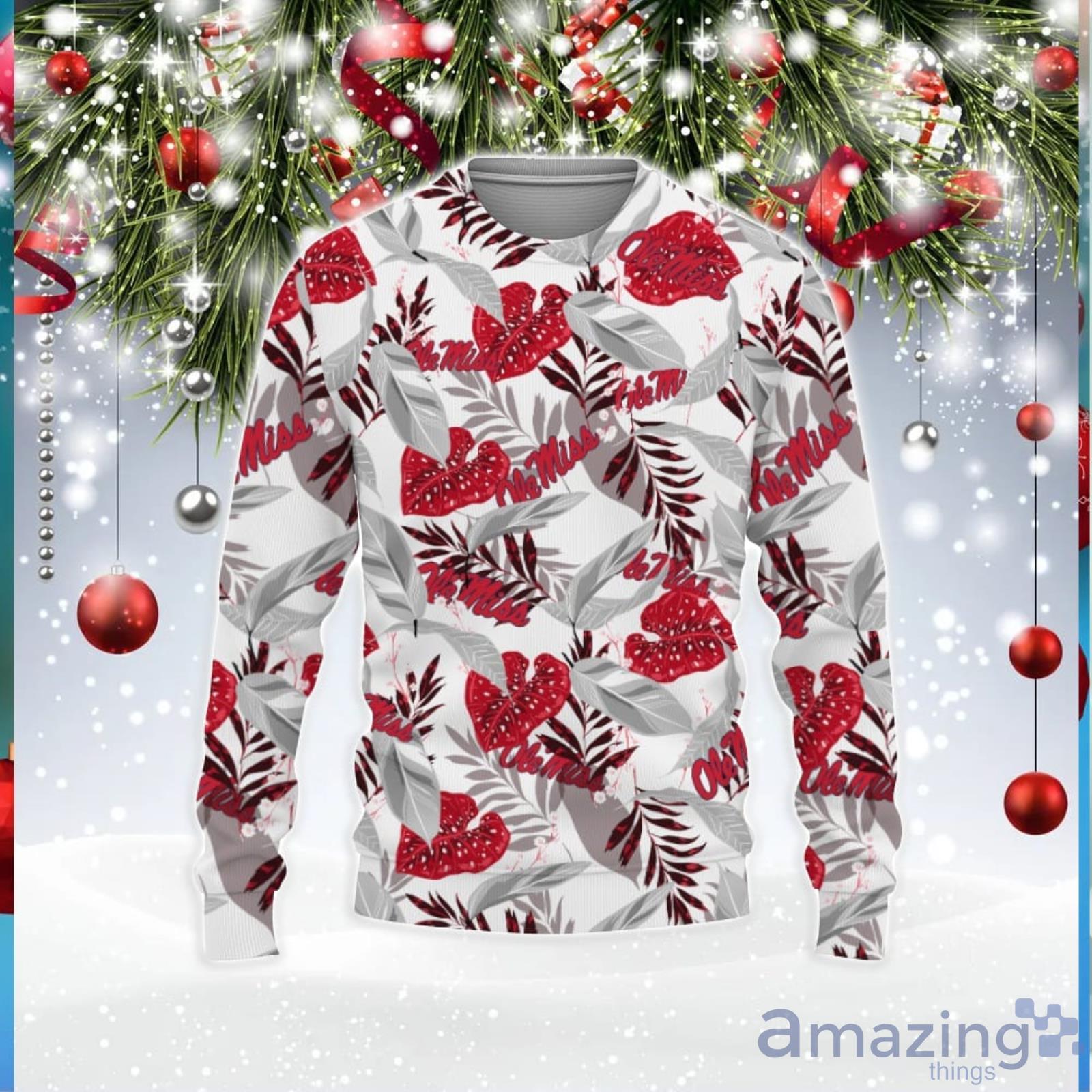 Mississippi Rebels Champions Sports Hawaiian Tropical Patterns Shirt 3D Sweater Unisex Christmas Gift image Mississippi Rebels Champions Sports Hawaiian Tropical Patterns Shirt 3D Sweater Unisex Christmas Gift Product Photo 1