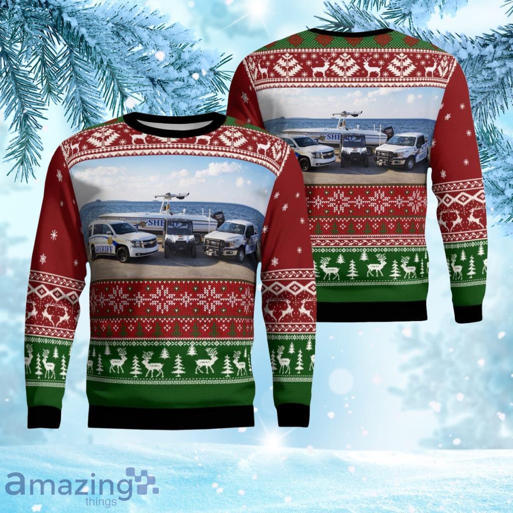 Moncks Corner, South Carolina, Berkeley County Sheriffs Office Christmas Ugly Sweater 3D Gift For Men And Women image Moncks Corner, South Carolina, Berkeley County Sheriffs Office Christmas Ugly Sweater 3D Gift For Men And Women Product Photo 1