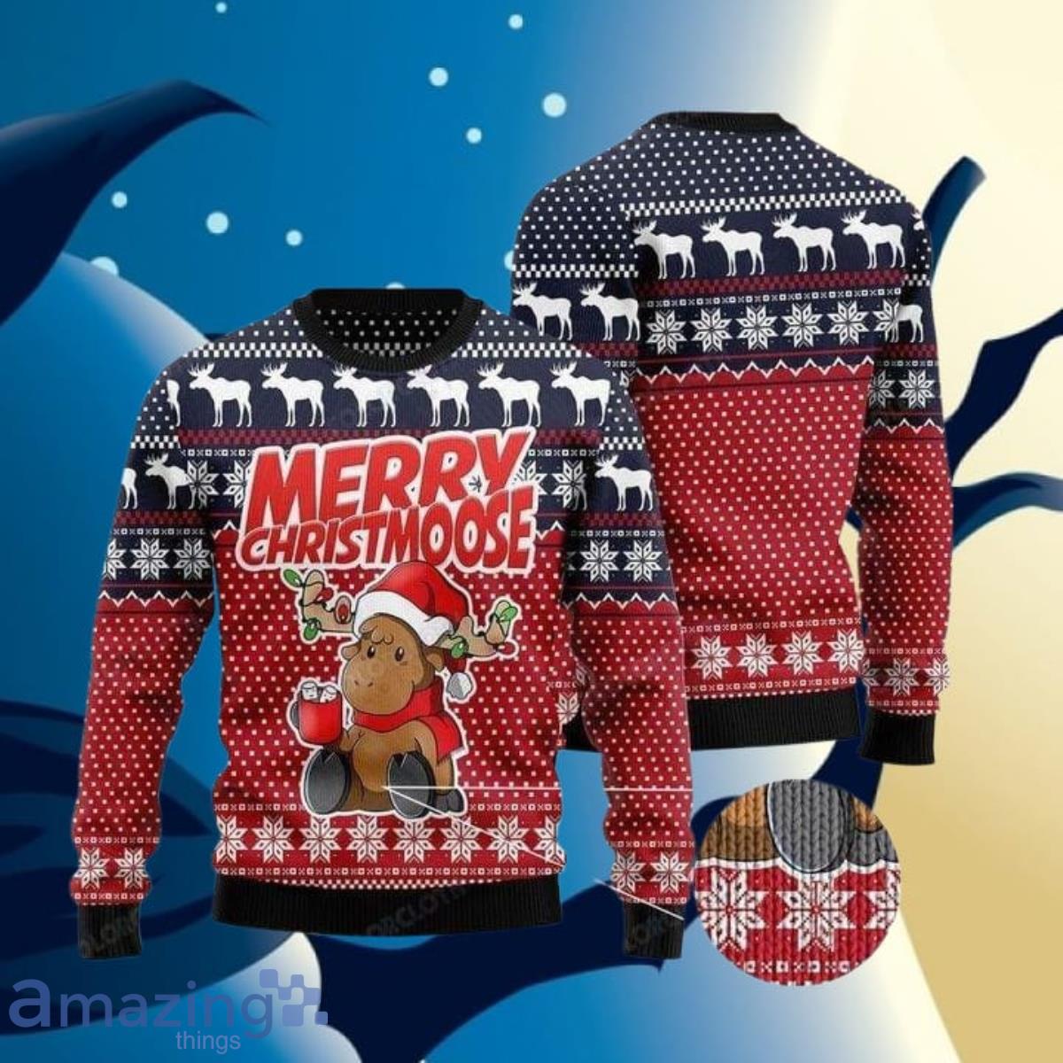 Ugly 2025 moose sweater