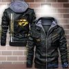 Nashville Predators Striped Style Leather Jacket For Fans
