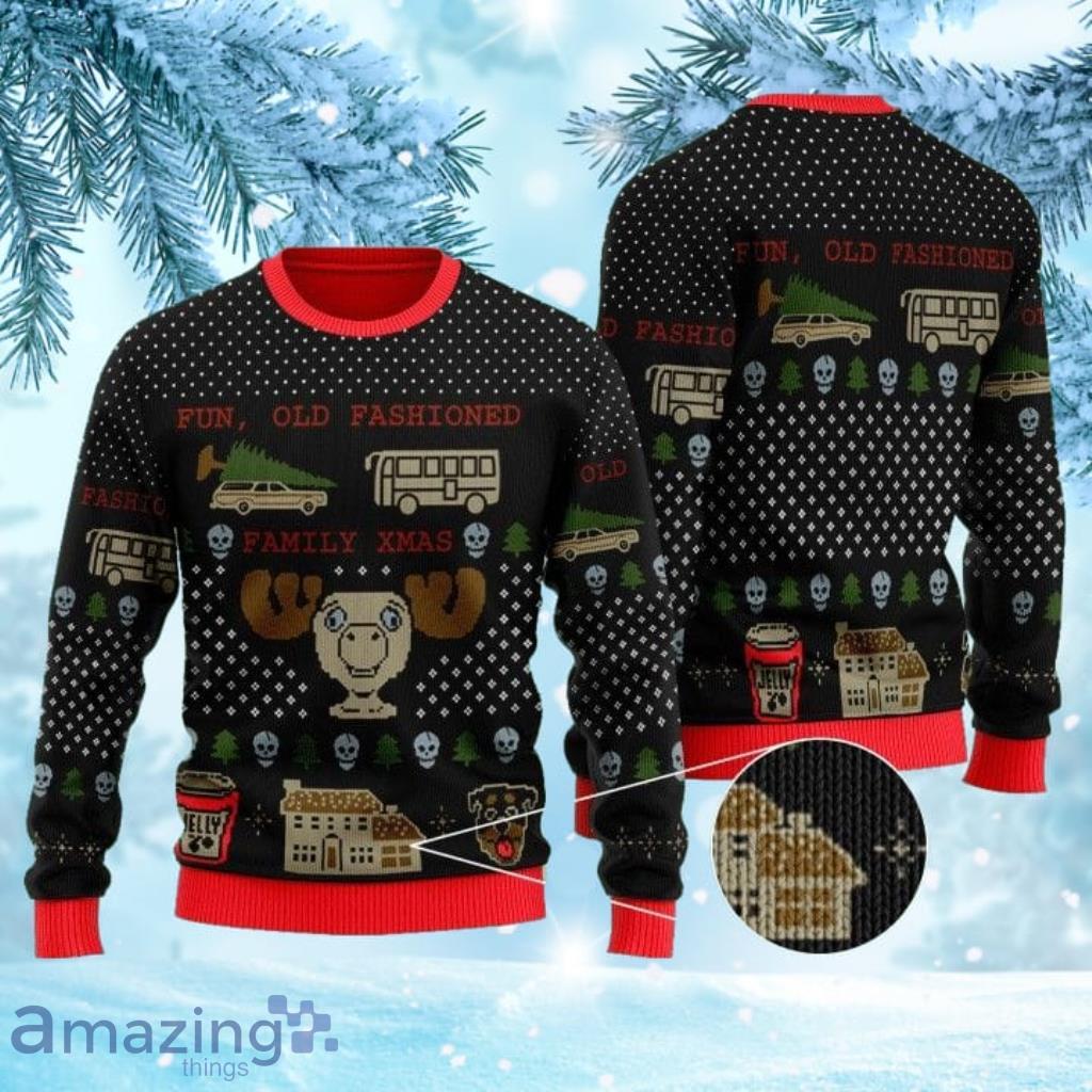 National Lampoon's Christmas Vacation Fun Old Fashioned Ugly Christmas Sweater image National Lampoon's Christmas Vacation Fun Old Fashioned Ugly Christmas Sweater Product Photo 1