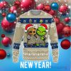 Navy Midshipmen Baby Groot And Grinch Best Friends 3D Ugly Christmas Sweater Unisex Christmas Gift