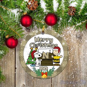Navy Midshipmen Ceramic Ornament Snoopy Christmas Special Gift Product Photo 1
