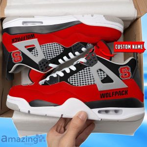 NC State Wolfpack Custom Name Air Jordan 4 Shoes Impressive Gift For Men Women Product Photo 1