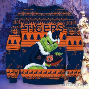 NCAA Auburn Tigers Grinch Christmas Ugly Sweater Product Photo 2