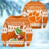NCAA Clemson Tigers Grinch Personalized Christmas Ugly Sweater 3D Gift For Big Fans