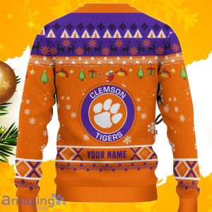 NCAA Clemson Tigers HO HO HO Ugly Christmas Sweater Product Photo 3