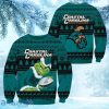 NCAA Coastal Carolina Chanticleers Grinch Personalized Christmas Ugly Sweater 3D Gift For Big Fans