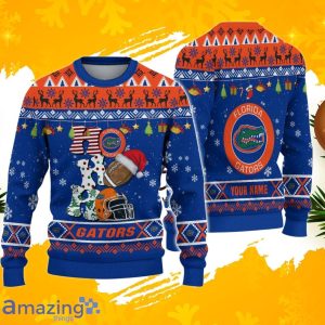 NCAA Florida Gators HO HO HO Ugly Christmas Sweater Product Photo 1