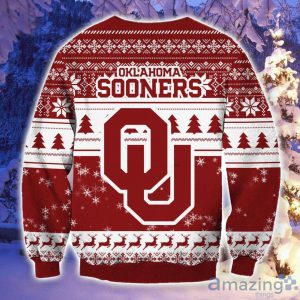 NCAA Oklahoma Sooners Grinch Christmas Ugly Sweater image NCAA Oklahoma Sooners Grinch Christmas Ugly Sweater Product Photo 3