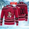 NCAA Wisconsin Badgers Mickey Mouse Personalized Christmas Ugly Sweater 3D Gift For Big Fans