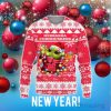 Nebraska Cornhuskers Baby Yoda Star Wars Christmas Gift 3D Ugly Christmas Sweater Christmas Holiday Family Gift
