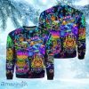 Neon Halloween Night Life Party Colorful Lights Pattern Christmas Ugly Sweater 3D Gift Halloween