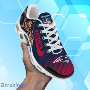 New England Patriots Air Cushion Sport Shoes With Custom Name Product Photo 2