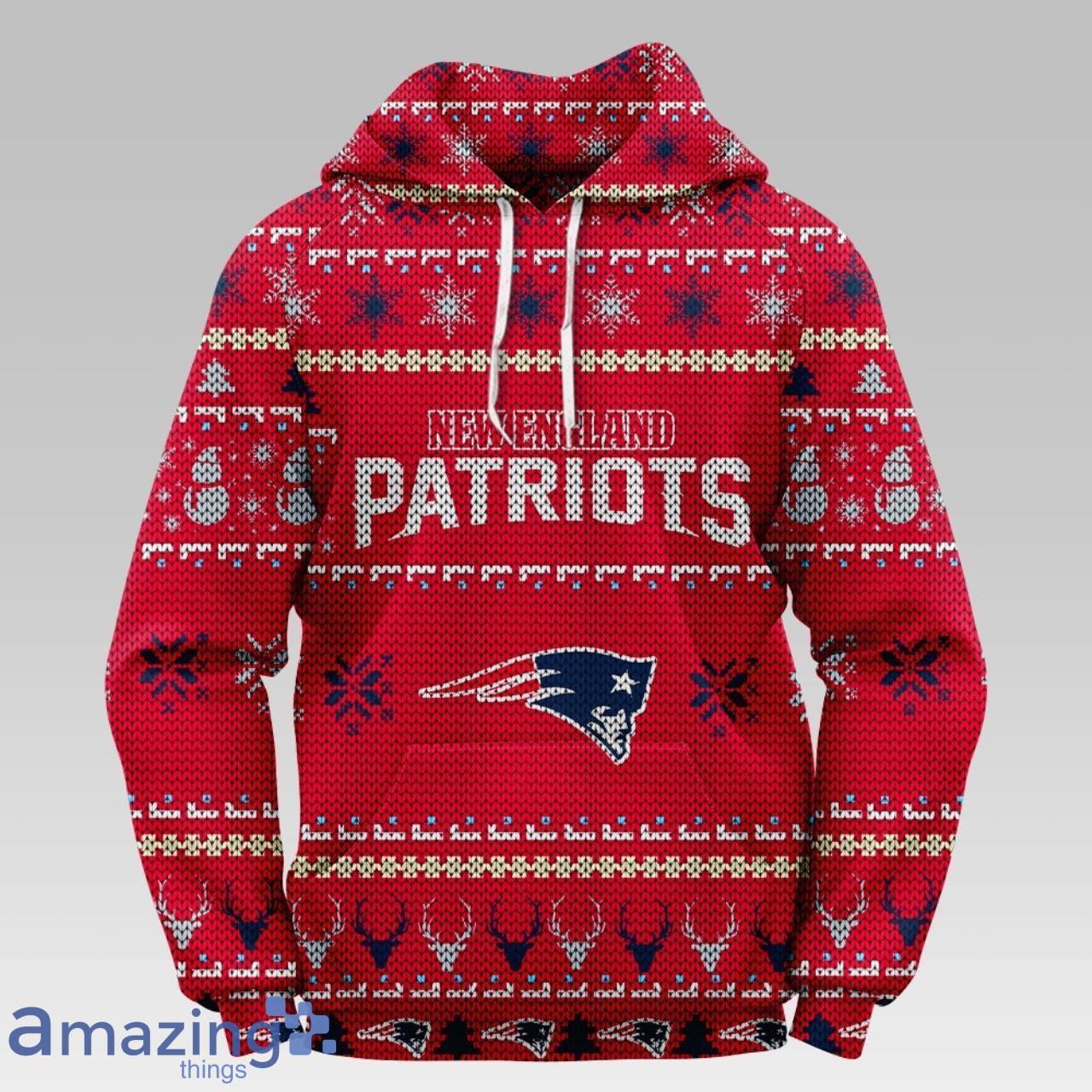 New England Patriots Christmas Hooded Sweater For Fans Product Photo 1
