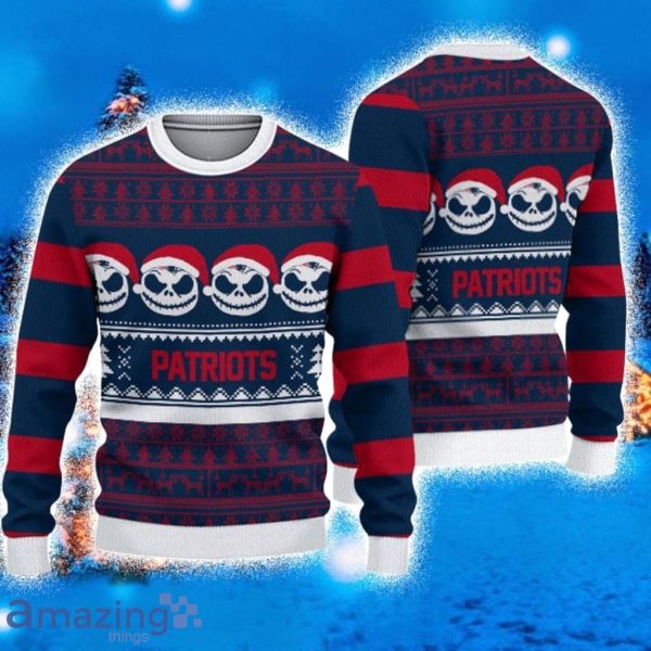 Women's Navy New England Patriots Light-Up V-Neck Ugly Sweater