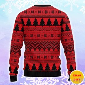New Jersey Devils Minion Christmas AOP Sweater image New Jersey Devils Minion Christmas AOP Sweater Product Photo 2