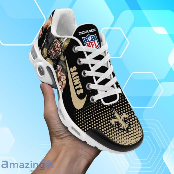 New Orleans Saints Air Cushion Sport Shoes With Custom Name Product Photo 2