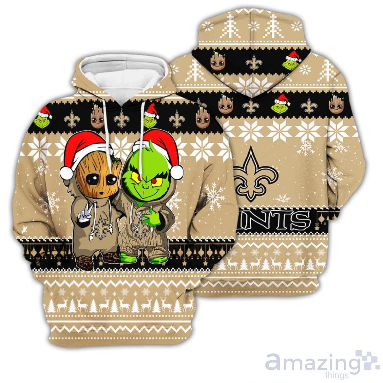 Grinch New Orleans Saints Christmas Sweater