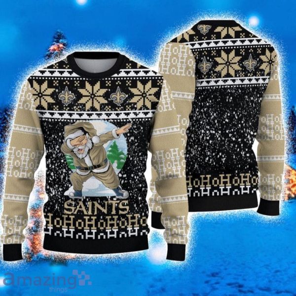 New Orleans Saints All Over Printed White Christmas Sweater