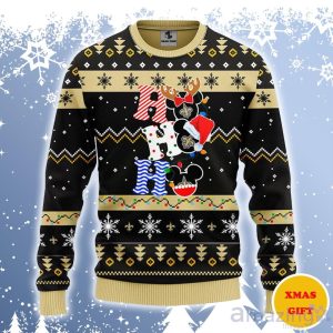New Orleans Saints HoHoHo Mickey Ugly Sweater Gift For Christmas Product Photo 1