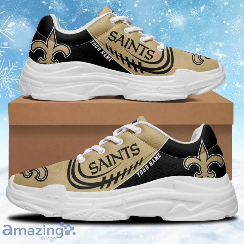 New Orleans Saints Personalized Chunky Sneaker Shoes Gift For Big Fans image New Orleans Saints Personalized Chunky Sneaker Shoes Gift For Big Fans Product Photo 1