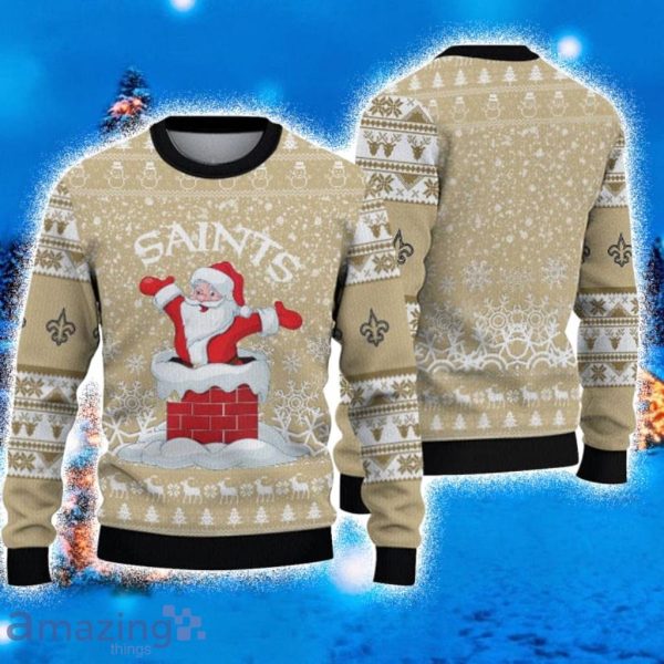 New Orleans Saints Ugly Christmas Sweater 3D