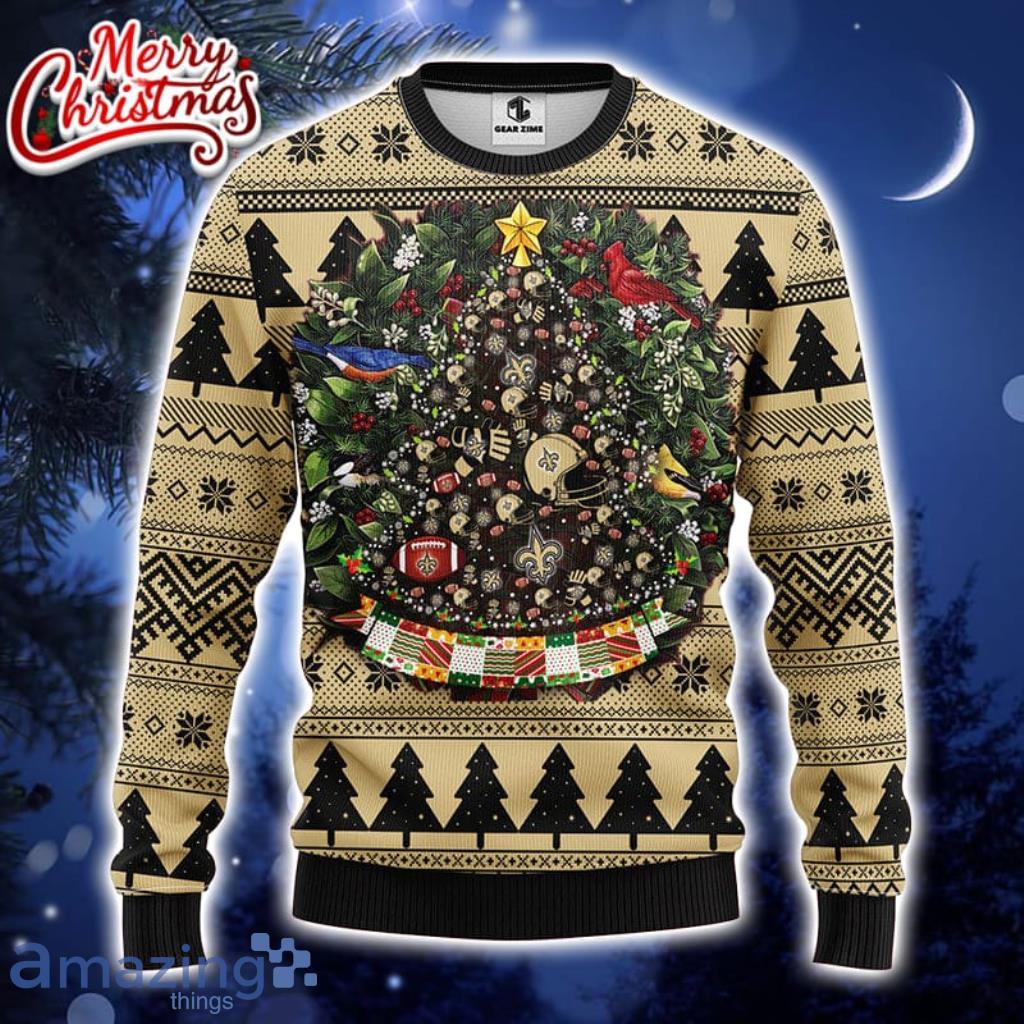 New Orleans Saints Ugly Sweaters, Saints Light Up Sweaters, Saints  Bluetooth Christmas Sweaters