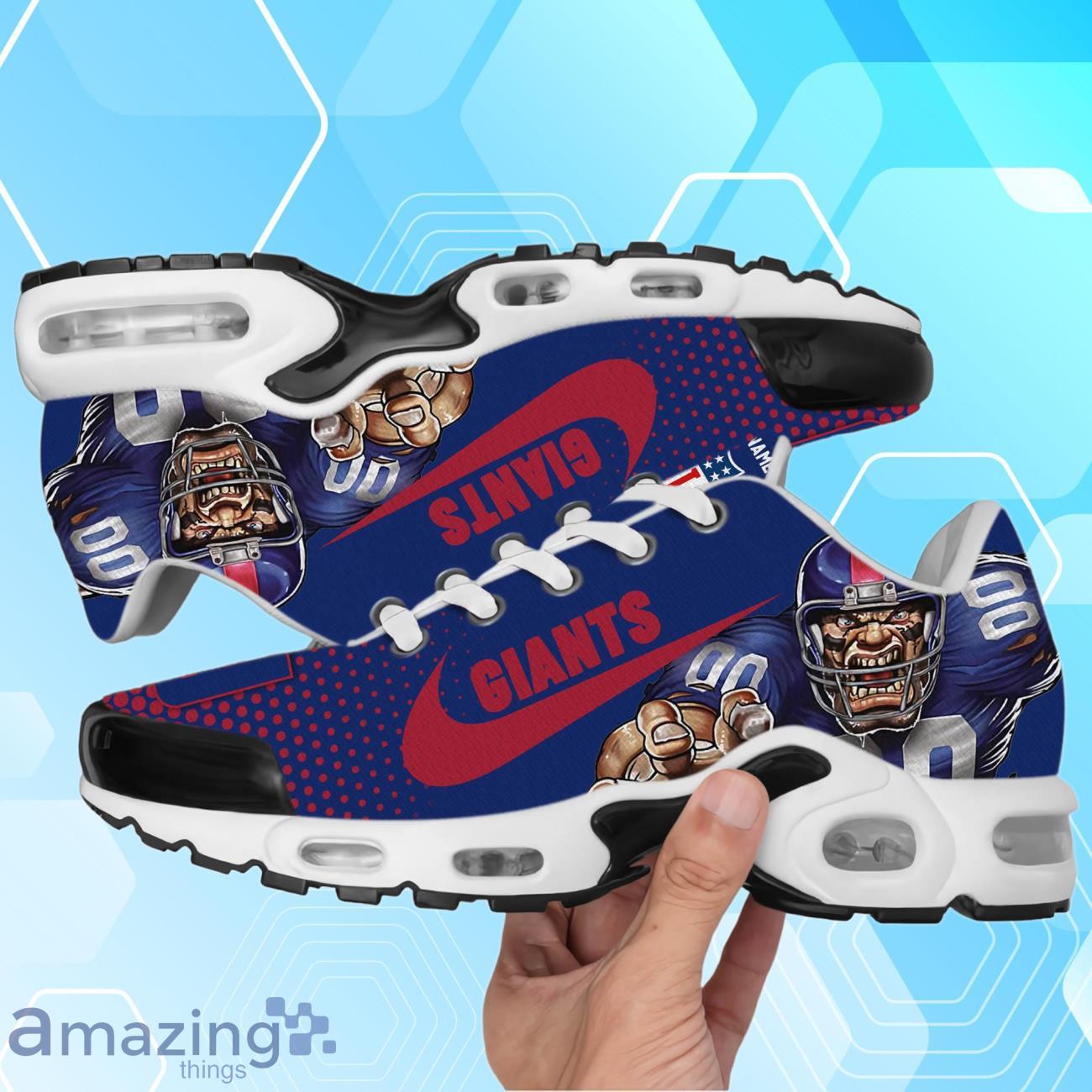 New York Giants Air Cushion Sport Shoes With Custom Name Product Photo 1