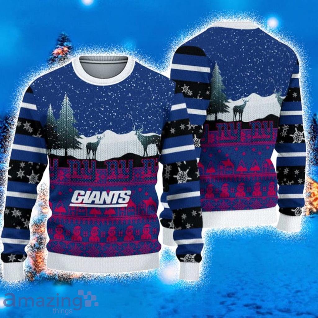 New York Giants Fans Mountain Ugly Christmas Sweater Gift