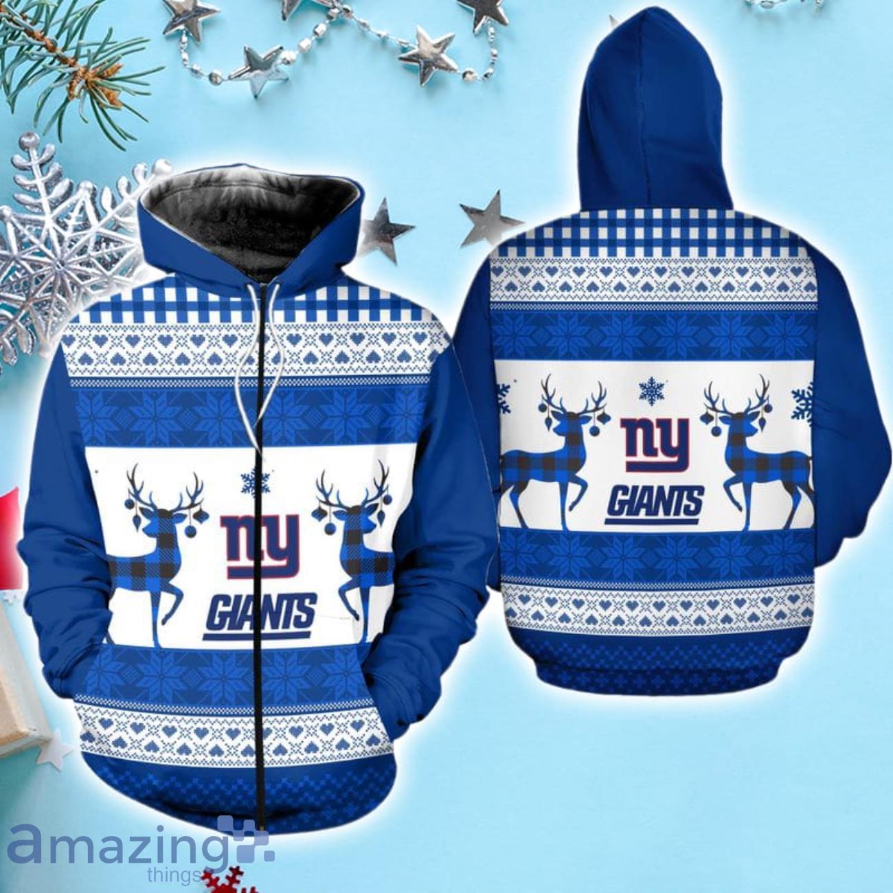New York Giants Christmas Hoodie image New York Giants Christmas Hoodie Product Photo 2