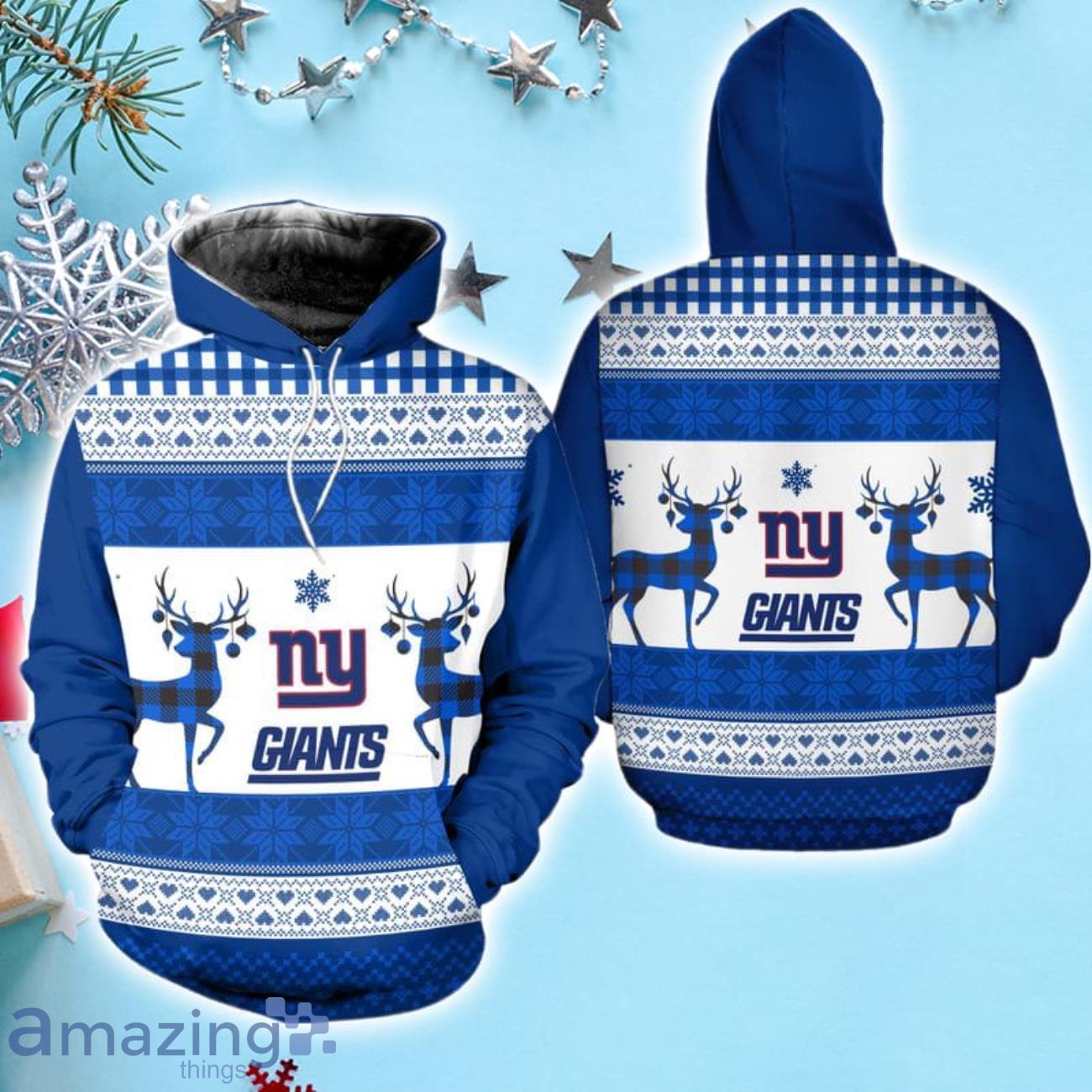 New York Giants Christmas Hoodie image New York Giants Christmas Hoodie Product Photo 1