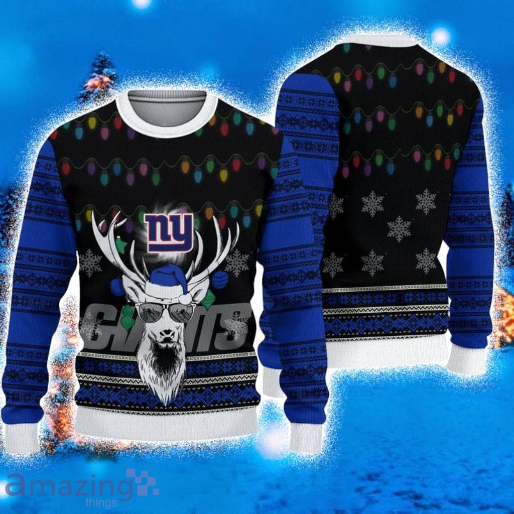 New York Giants Santa Hat Christmas Light Shirt, hoodie, sweater, long  sleeve and tank top