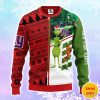 New York Giants Grinch & Scooby-Doo Christmas AOP Sweater