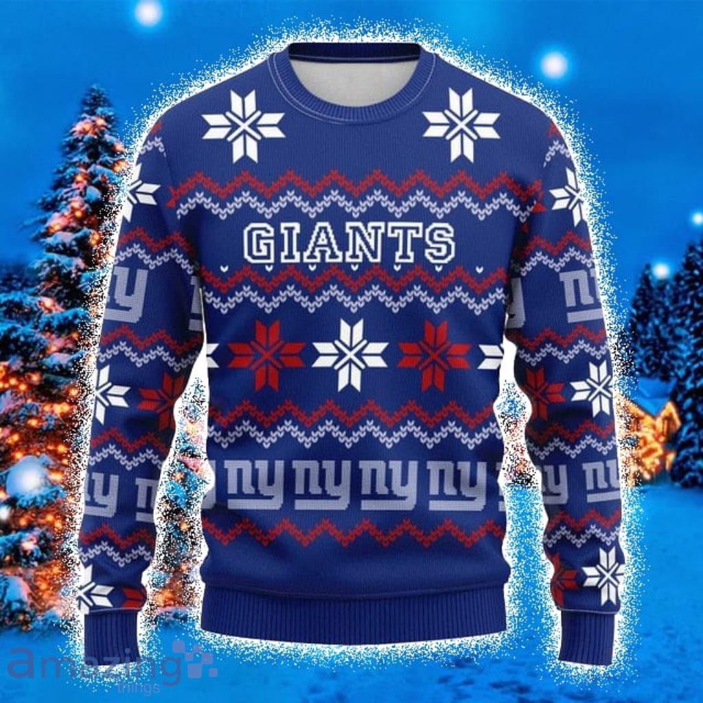 New York Giants Ugly Sweatshirt Christmas 3d Baseball Jacket