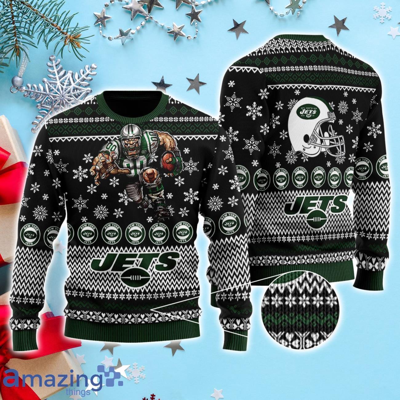 New York Jets 3D Ugly Christmas Sweater