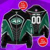 New York Jets Custom Name And Number 3D Bomber Jacket Unique Gift