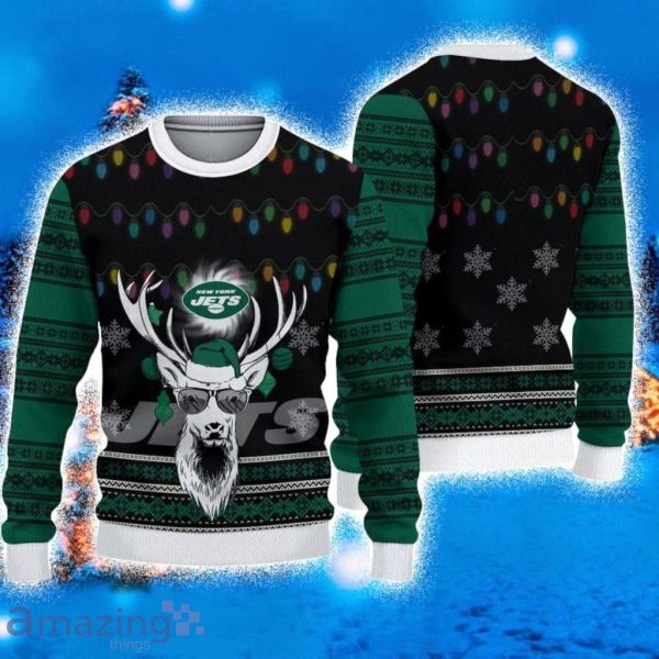 Christmas Sweater Skull Football Fan Newyork-Jet T-Shirt Christmas Sweater Skull Football Fan Newyork-Jet T-Shirt
