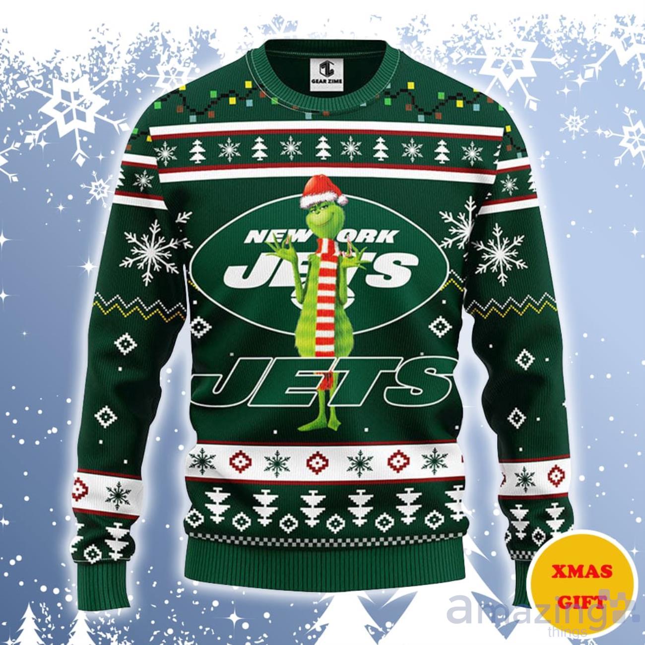 New York Jets NFL Ugly Pattern Family Holiday Pajamas