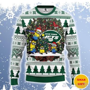 New York Jets Minion Ugly Sweater Gift For Christmas Product Photo 1