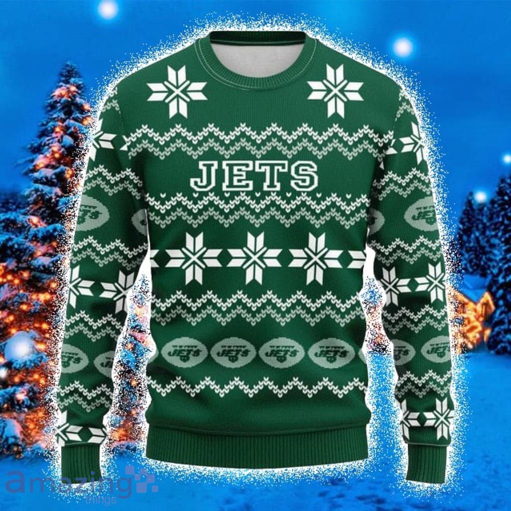 New York Jets 3D Ugly Christmas Sweater