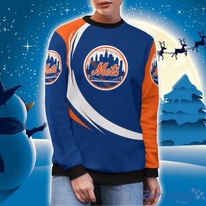 New York Mets Simple Vintage 3D Sweater Christmas Gift For Fans Product Photo 2