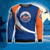 New York Mets Simple Vintage 3D Sweater Christmas Gift For Fans