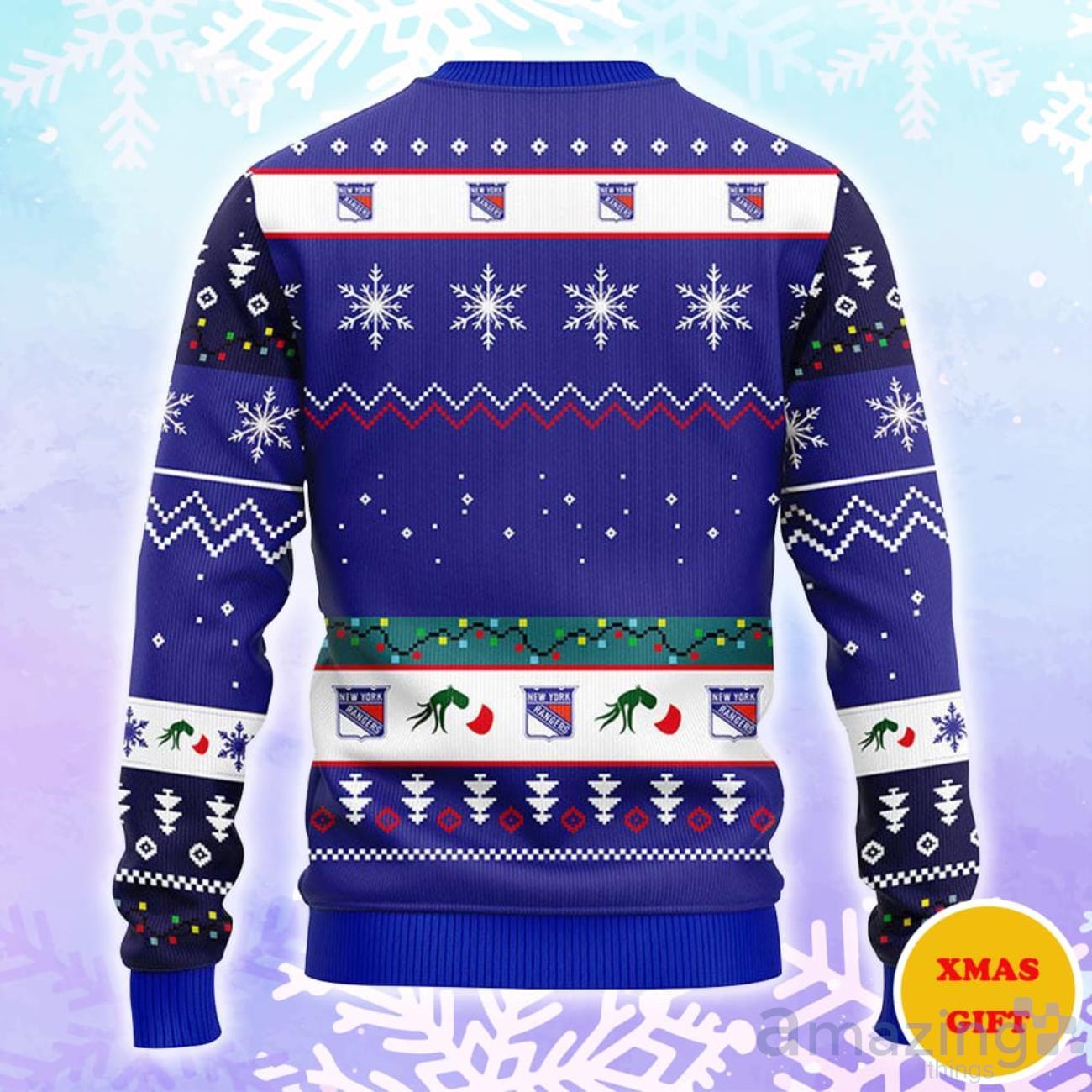 New York Rangers 12 Grinch Xmas Day Christmas AOP Sweater image New York Rangers 12 Grinch Xmas Day Christmas AOP Sweater Product Photo 2