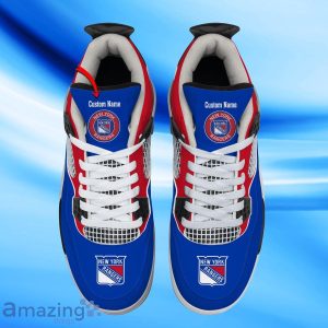 New York Rangers Custom Name Air Jordan 4 Shoes Impressive Gift For Men Women Product Photo 2
